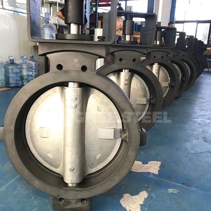 Dušilni ventil z dvojnim zamikom iz ogljikovega jekla