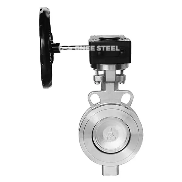 Dvojni ekscentrični visokozmogljivi metuljski ventil