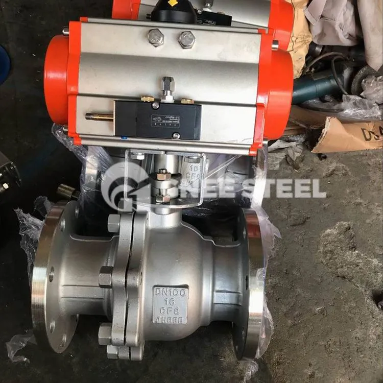 Krogelni ventil pnevmatskega segmenta